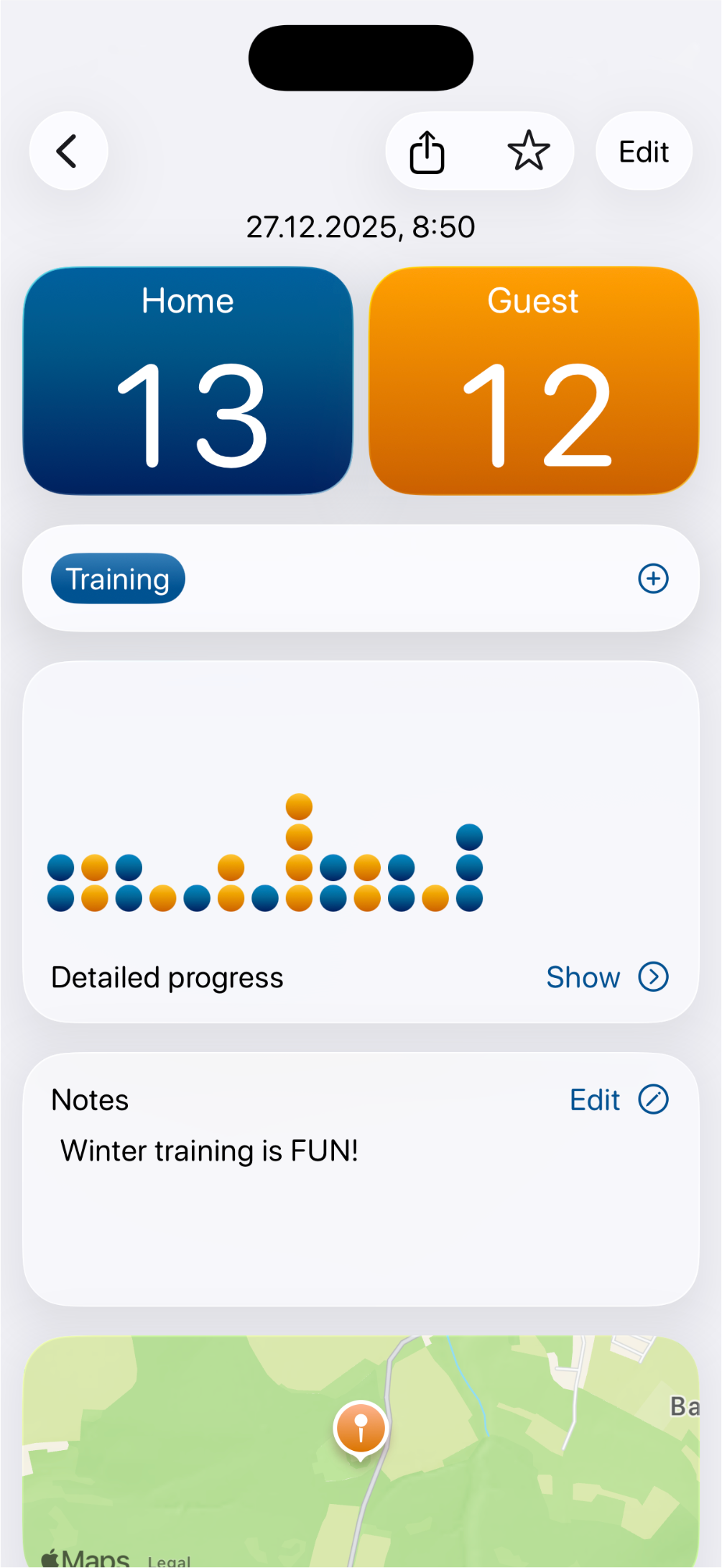 Boules Score App Screenshot 2