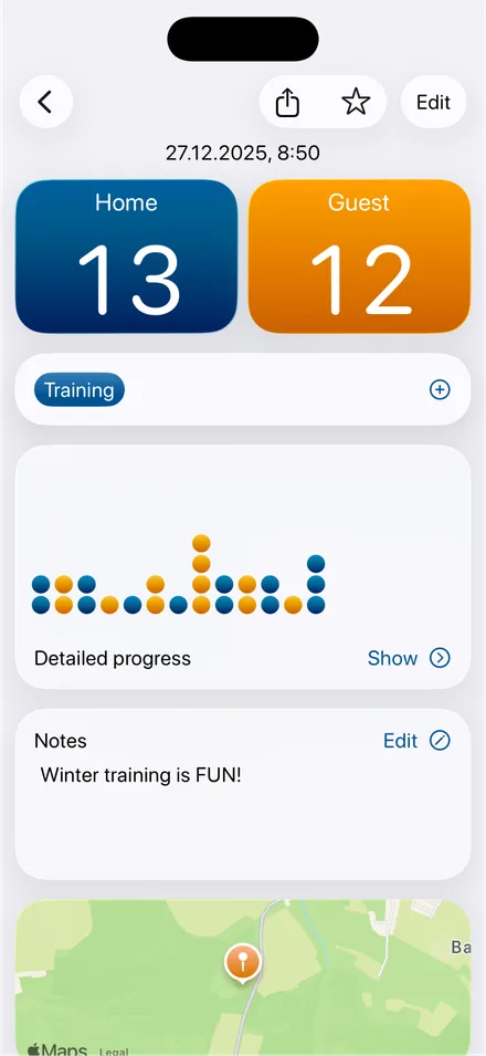 Boules Score App Screenshot 2