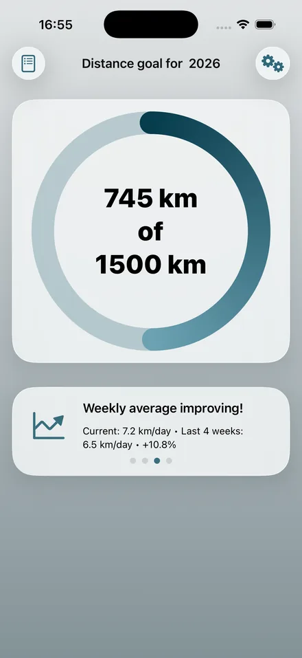 Yearly Goal App Screenshot 1