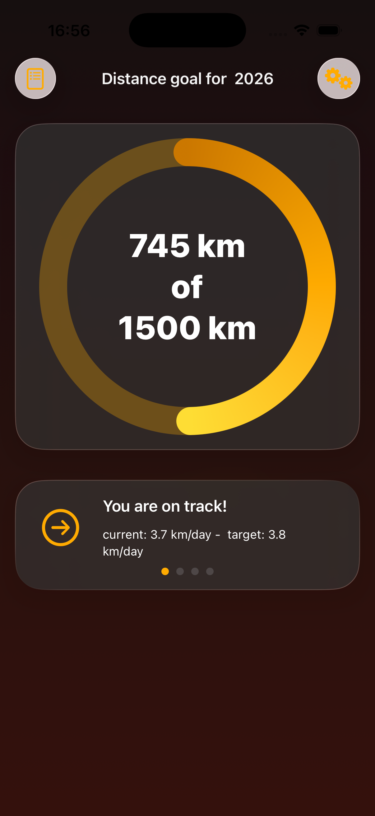 Yearly Goal App Screenshot 3